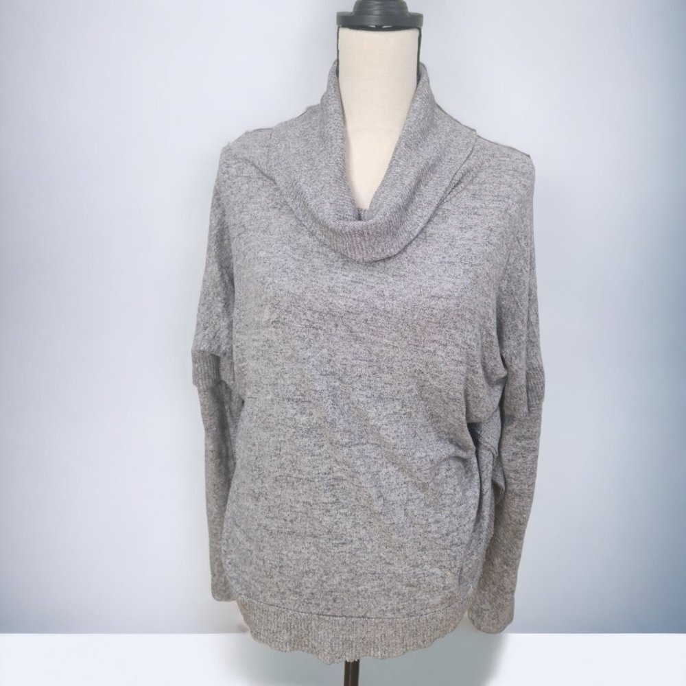 NWOT Postmark by Anthropologie Gray Lassen Cowl Neck Sweater - Picture 2 of 9